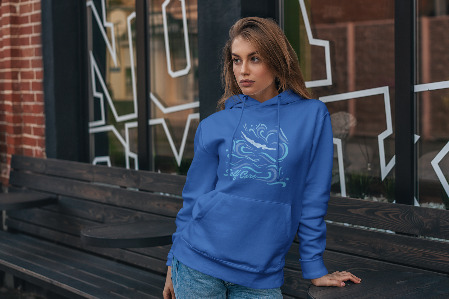 Swimmer Hooded Sweatshirt Swimmer Self Care Shirt Swimmer Gift Hooded Swim Sport Sweatshirt Swimmer Hoodie Gift For Her Swimming Sweatshirt