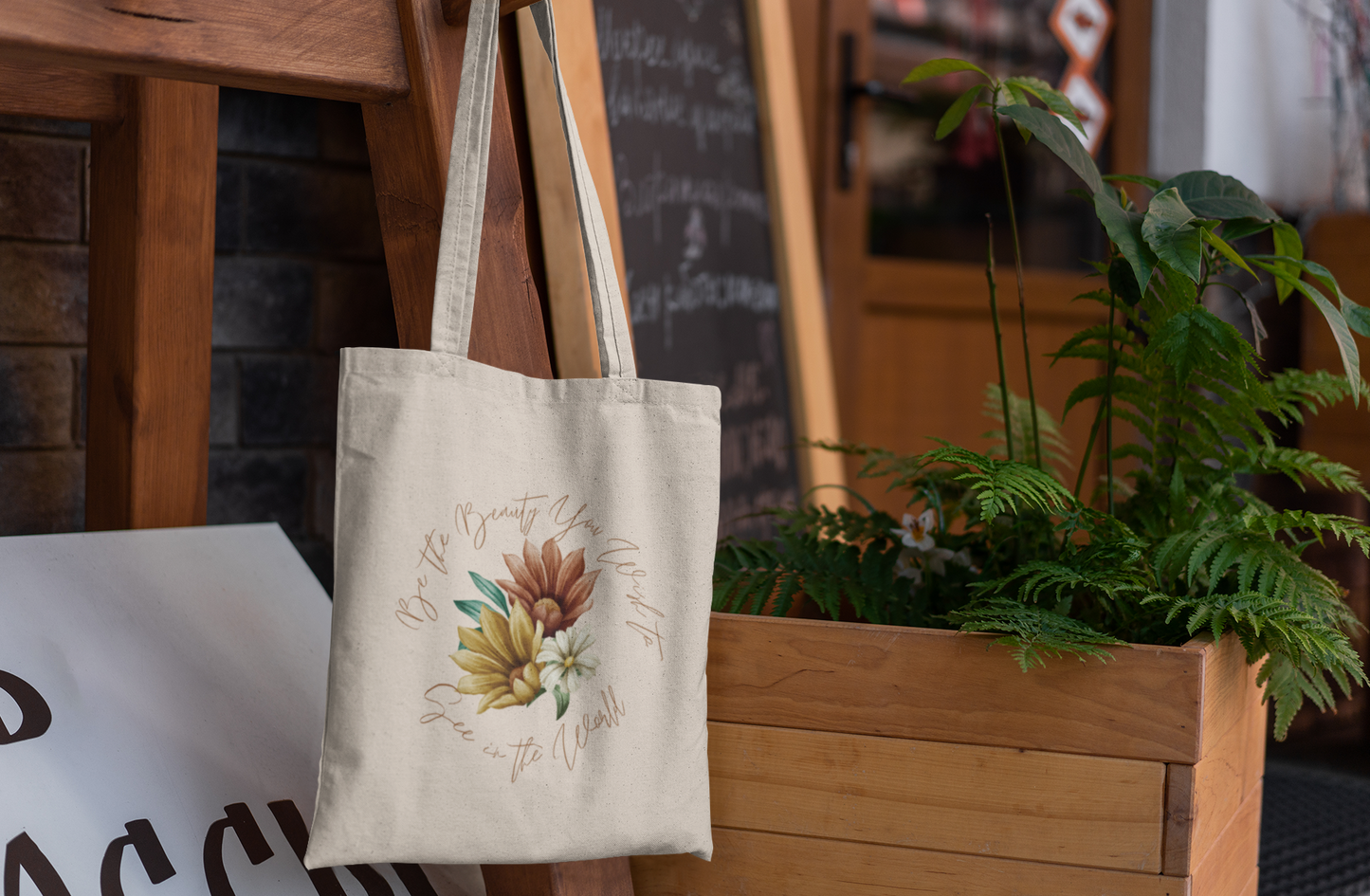 Floral Tote Bag for Her Reusable Grocery Bag Book Tote Bag Flower Tote Bag Cute Canvas Tote Bag Everyday Bag Inspirational Summer Tote Bag