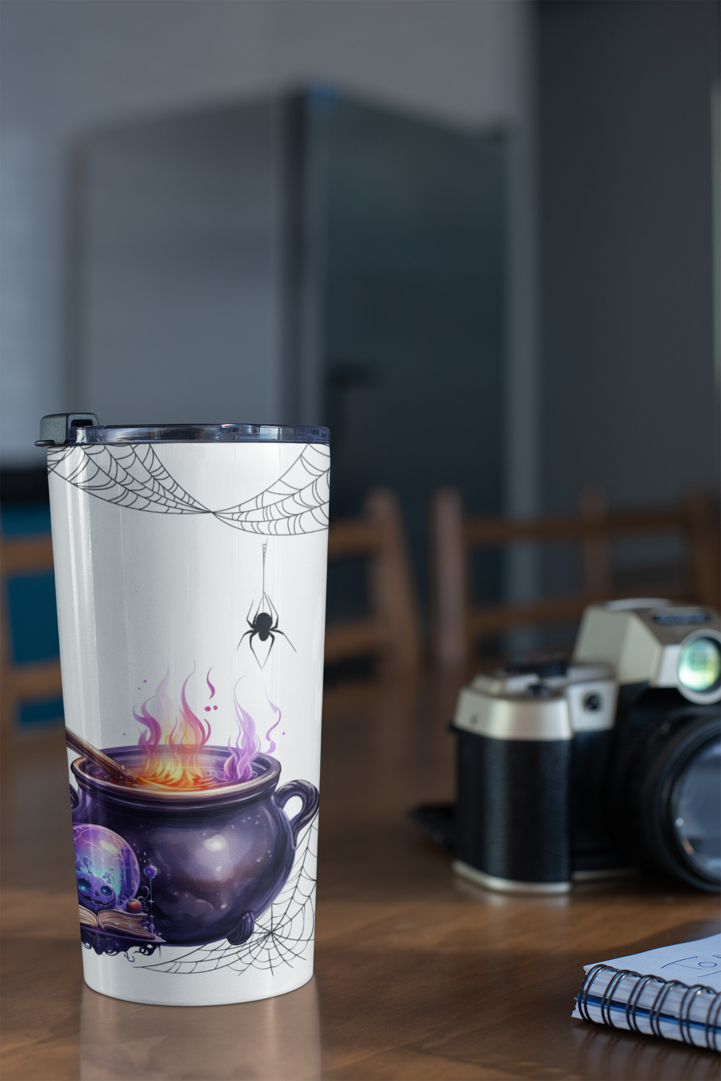 Retro Halloween Tumbler 20 oz Stainless Steel Tumbler Funny Coffee Cup