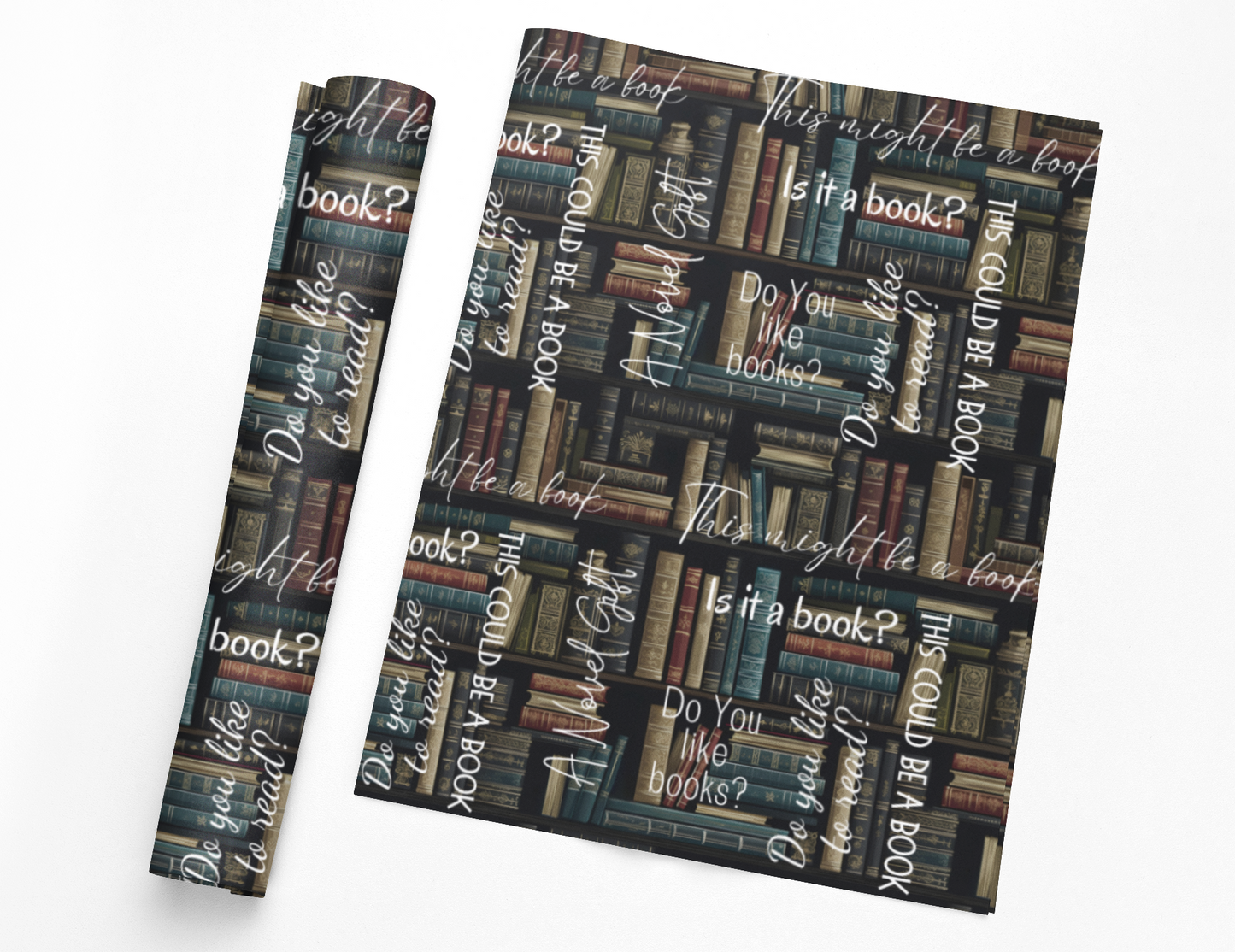 Reader Gift Wrapping Paper Book Lover Gift Wrap