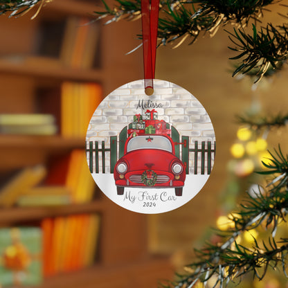 My First Car Christmas Ornament Personalized Custom Name Ornament