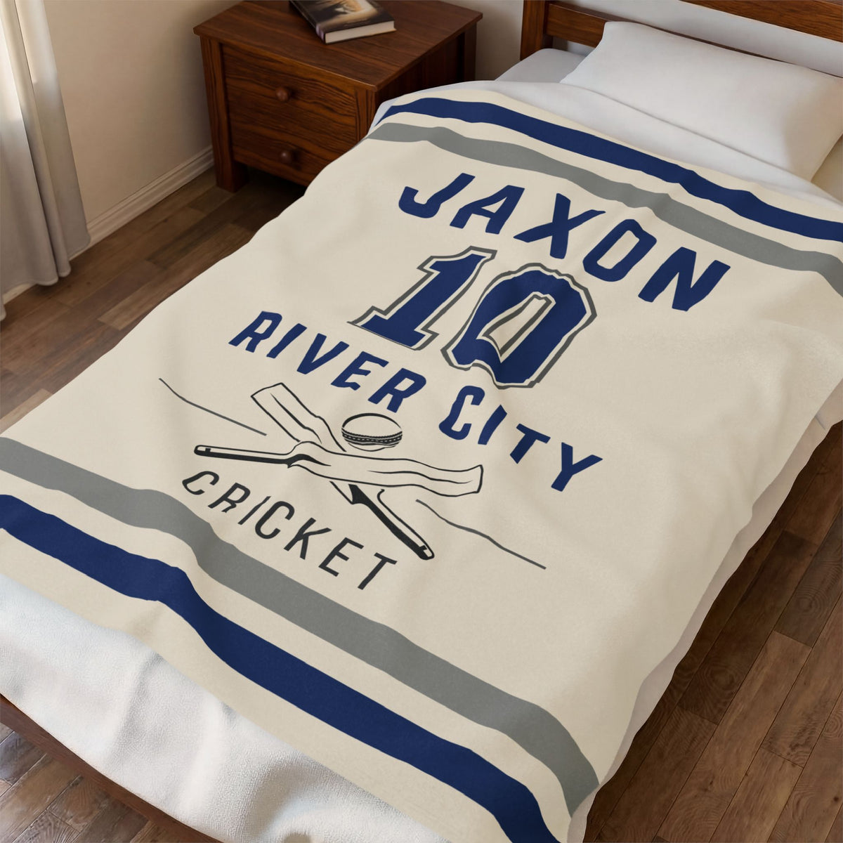 Personalized Cricket Blanket