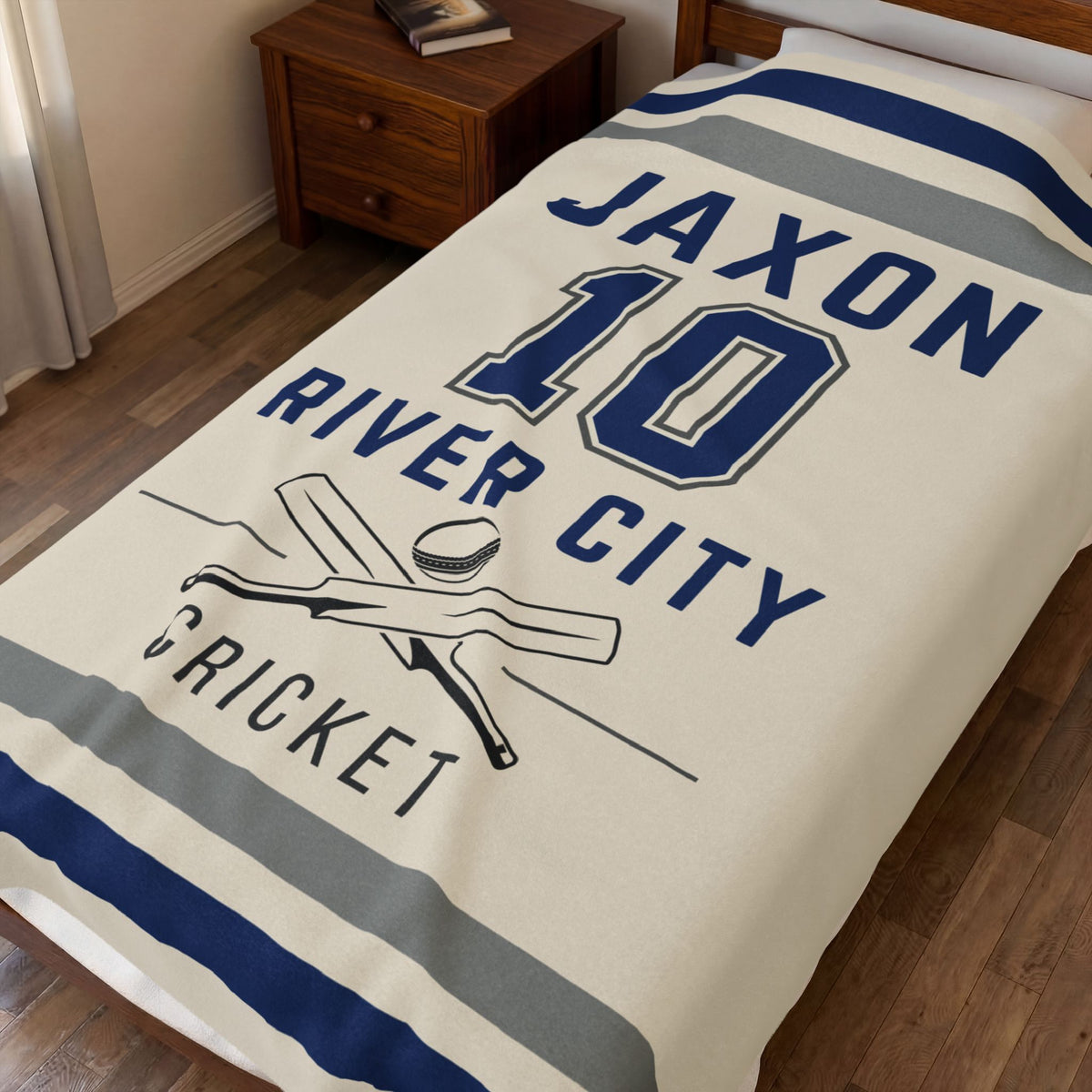 Personalized Cricket Blanket