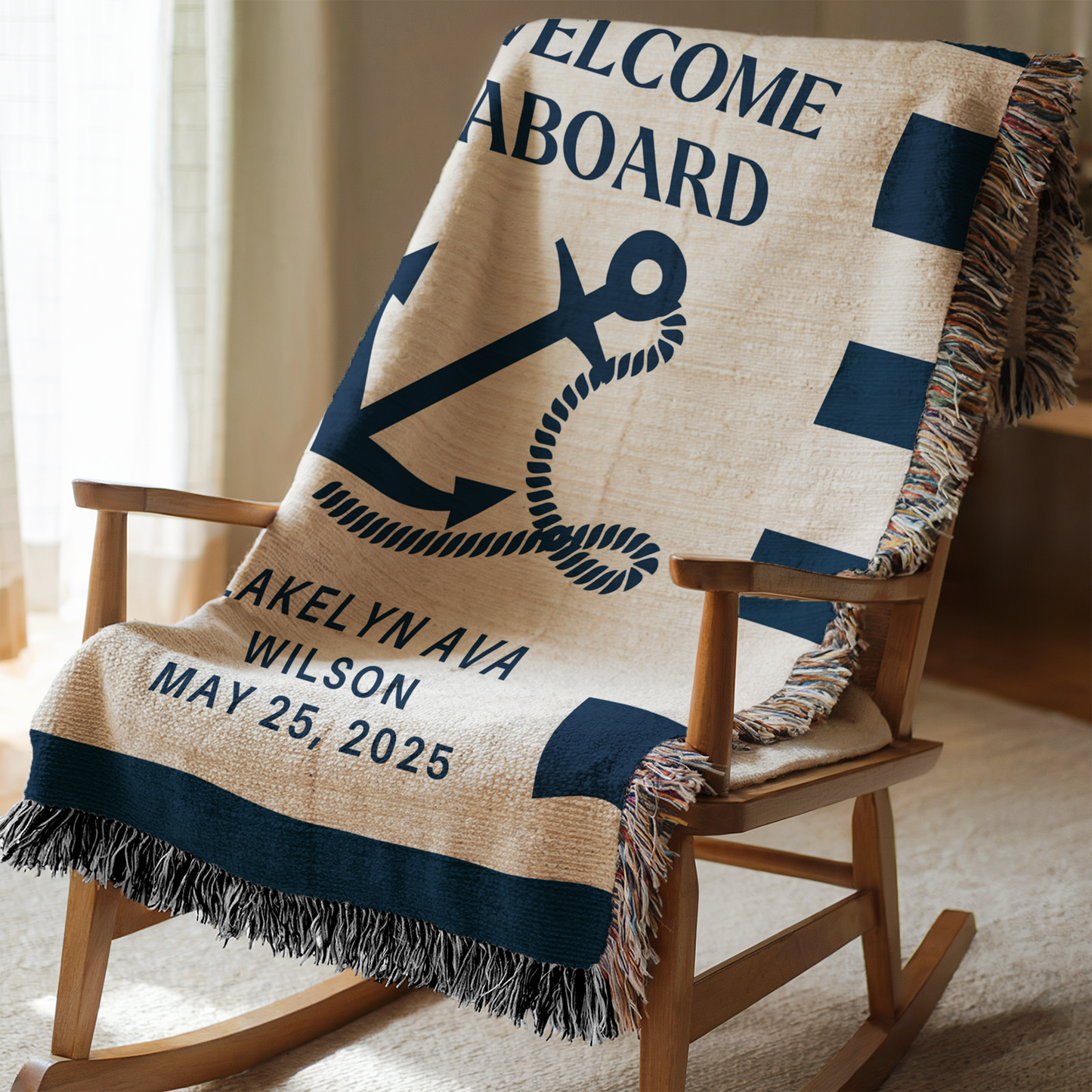 Woven Baby Boat Blanket