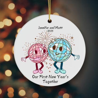 Our First New Year Personalized Couple Ornament