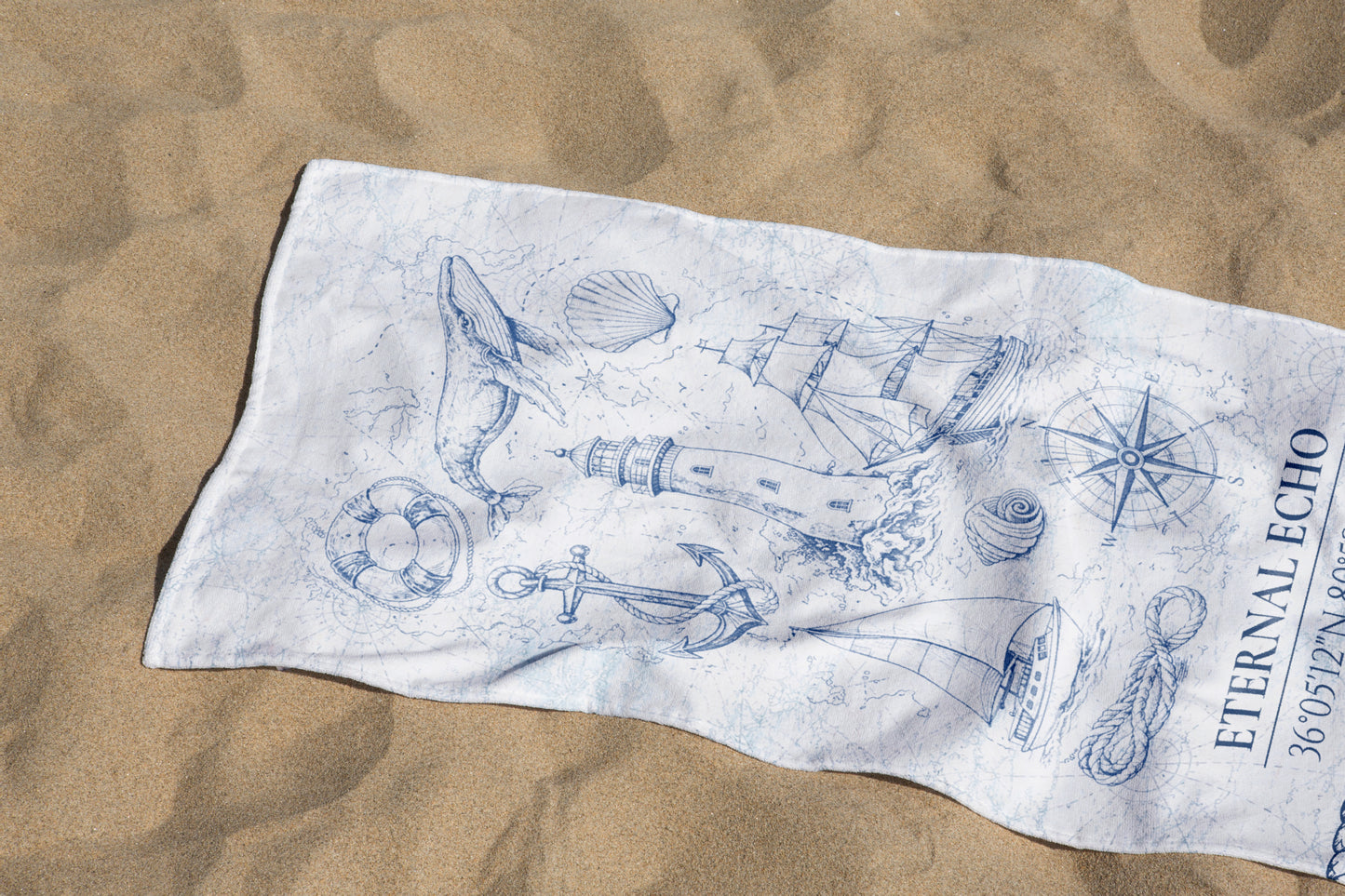 Personalized Coastal Navigator Beach Towel