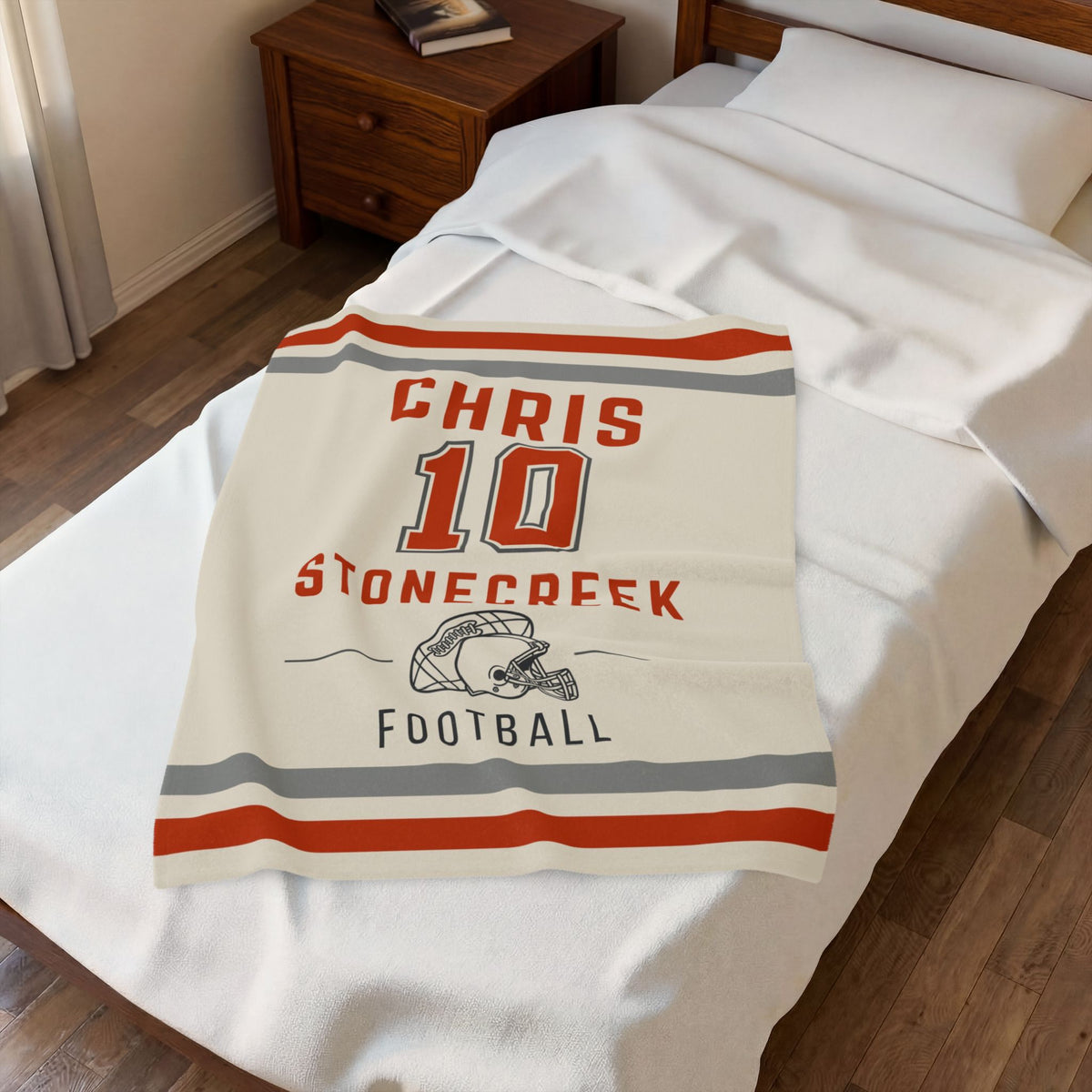Personalized Football Blanket