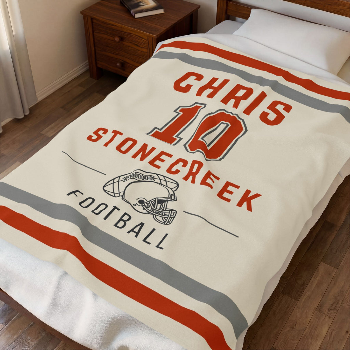 Personalized Football Blanket