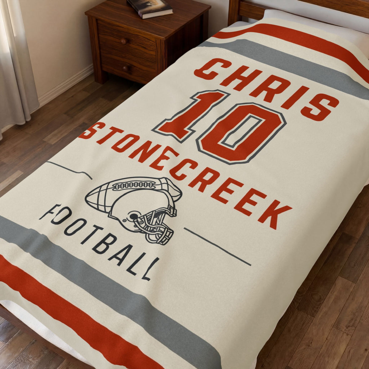 Personalized Football Blanket
