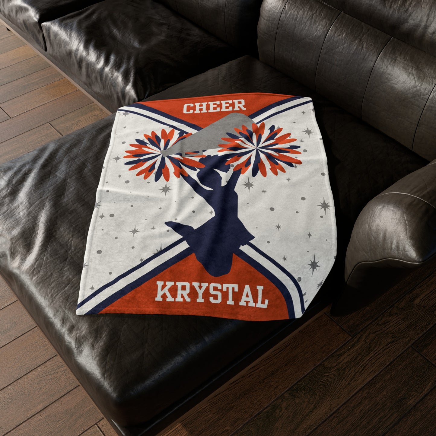 Personalized Cheerleader Blanket Custom Gift For Cheerleader