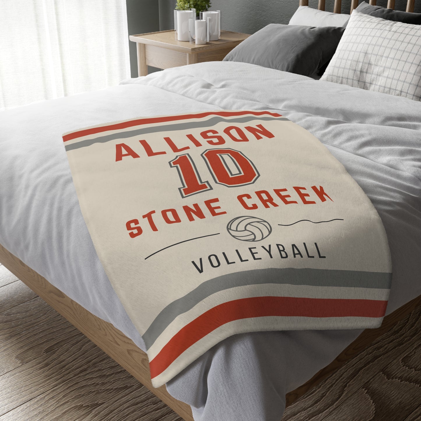 Personalized Volleyball Blanket