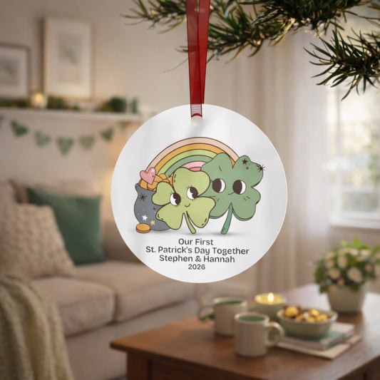Personalized Retro 1st St. Patricks Day Together Ornament