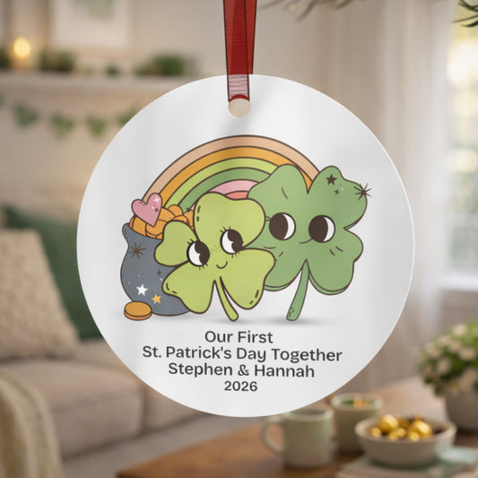Personalized Retro 1st St. Patricks Day Together Ornament