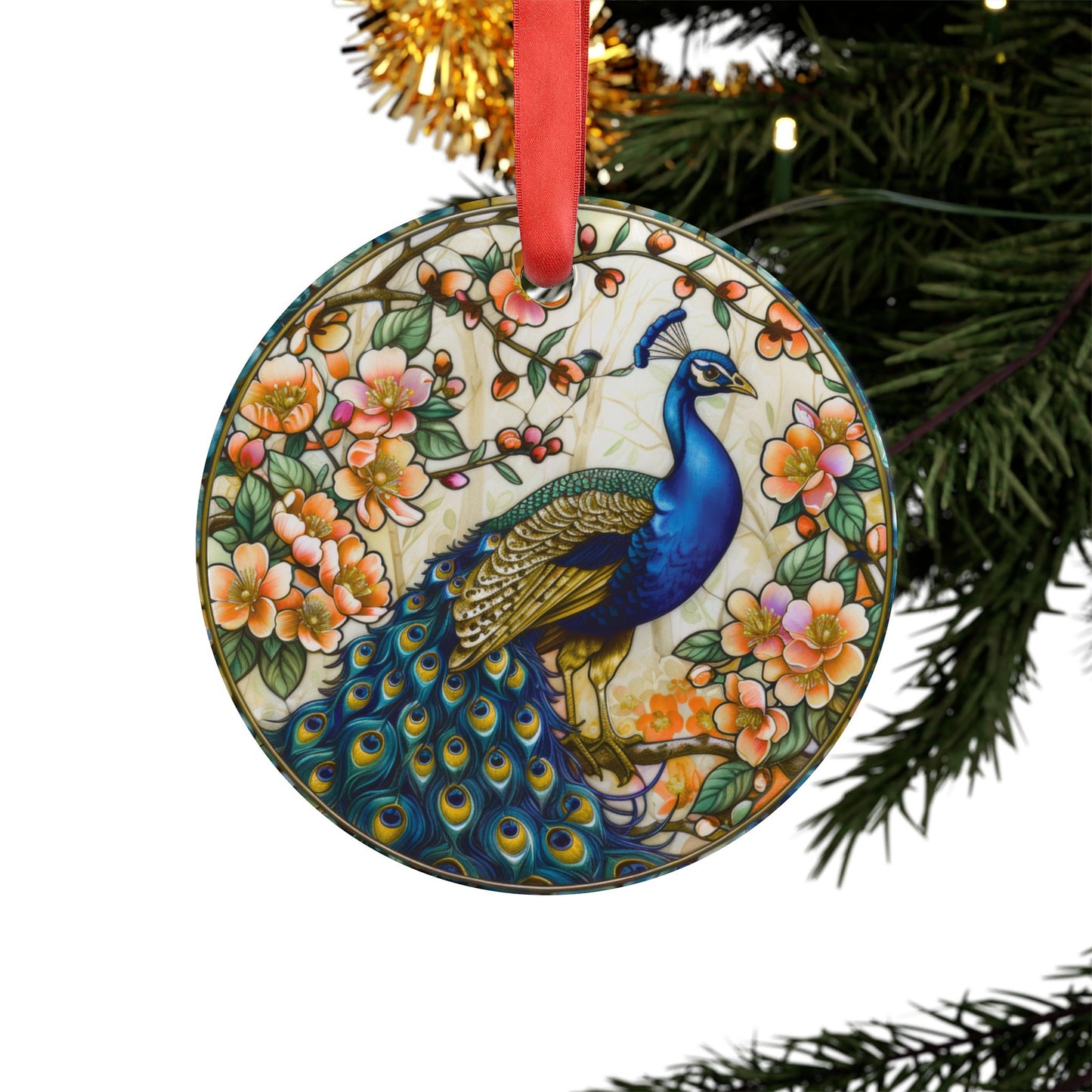 Peacock Ornament Elegant Peacock Lover Gift