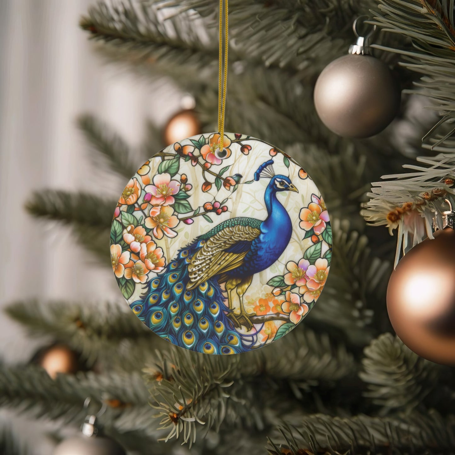 Peacock Ornament Elegant Peacock Lover Gift