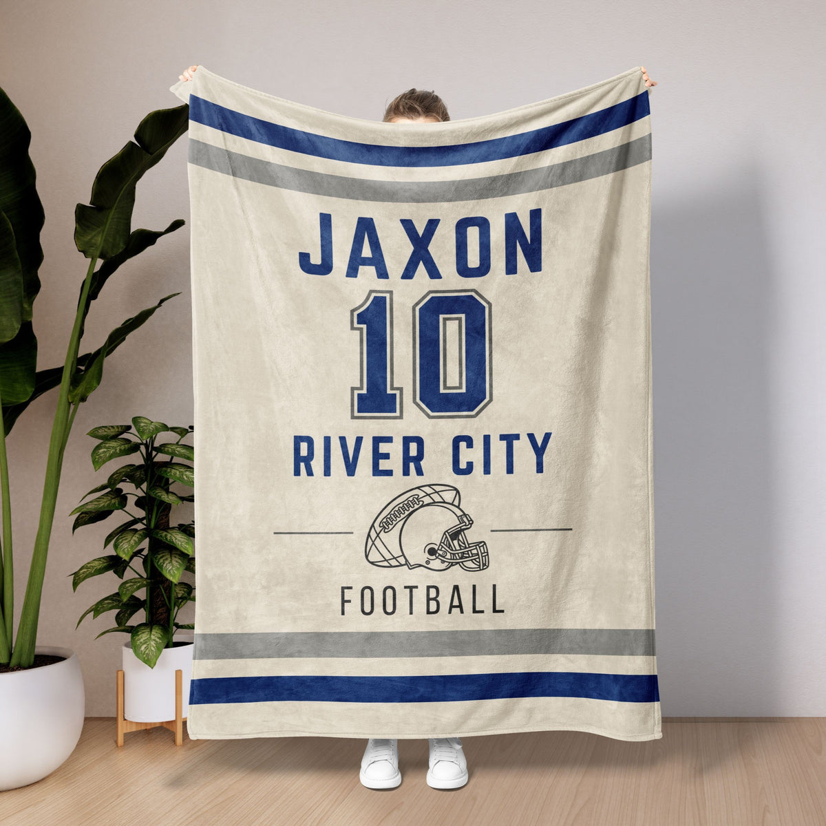 Personalized Football Blanket