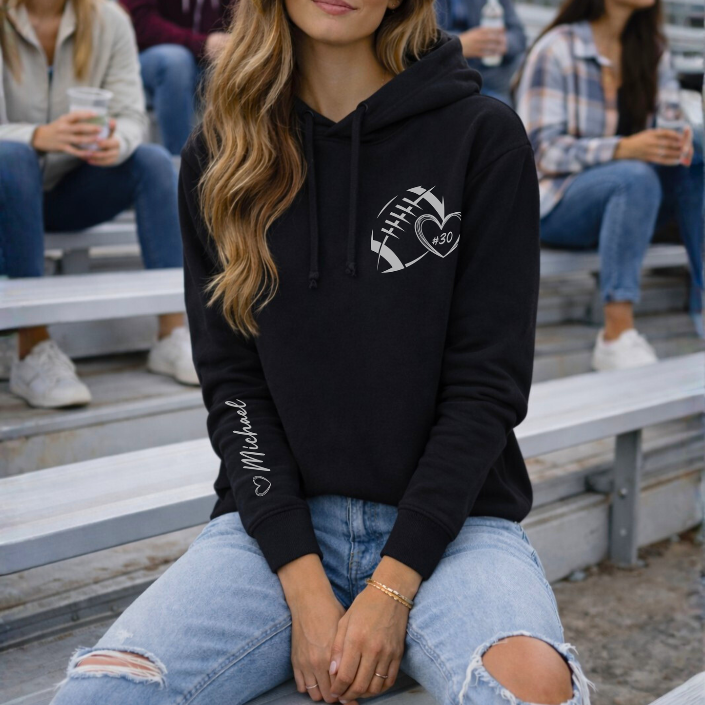 Personalized Football Hoodie