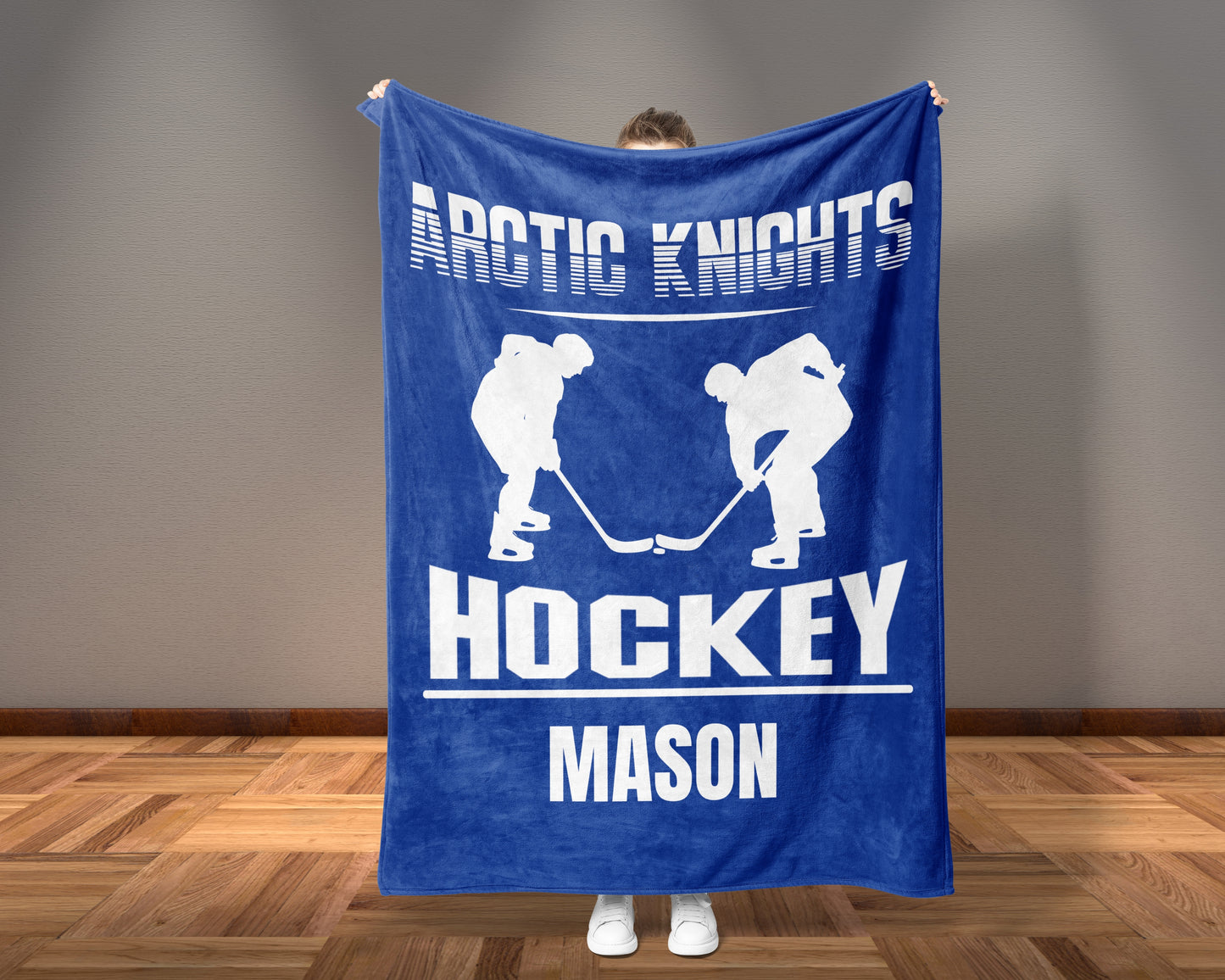 Personalized Hockey Blanket Custom Hockey Team Gift