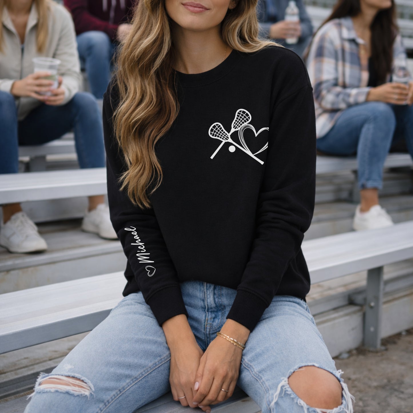 Personalized Lacrosse Sweatshirt