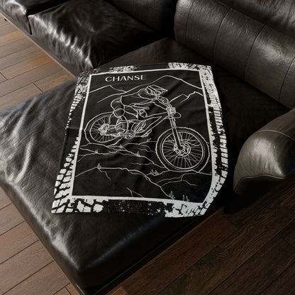 Personalized Mountain Bike Blanket