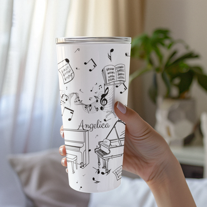 Personalized 20oz Piano Tumbler