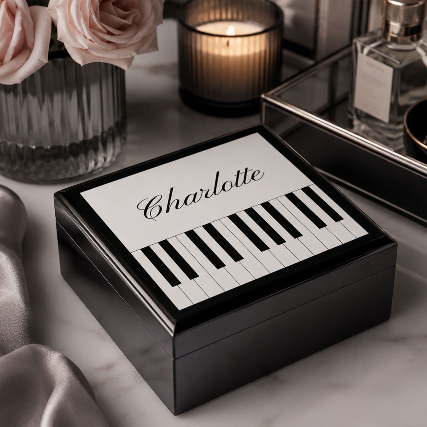 Personalized Piano Keepsake Box