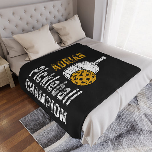 Personalized Pickleball Blanket Custom Pickleball Player Gift