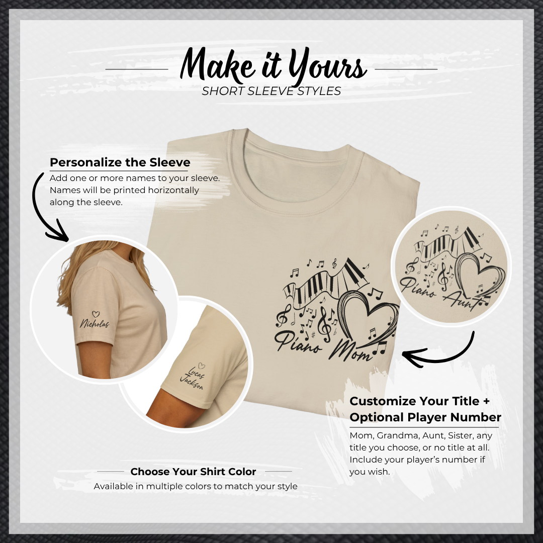 Personalized Piano Mom Sweatshirt