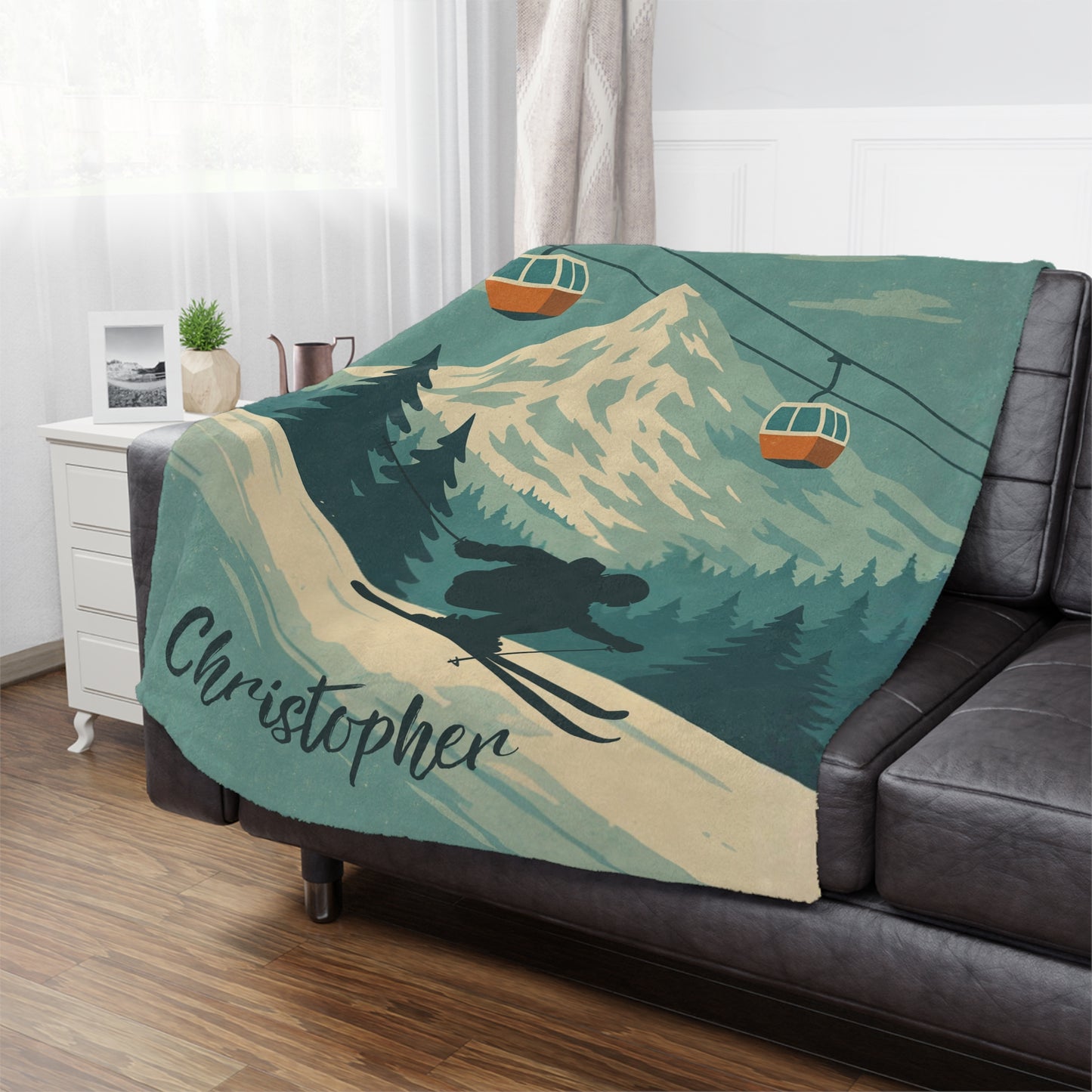 Retro Ski Blanket