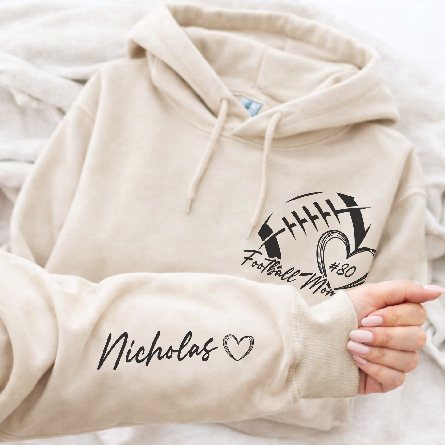 Personalized Football Hoodie