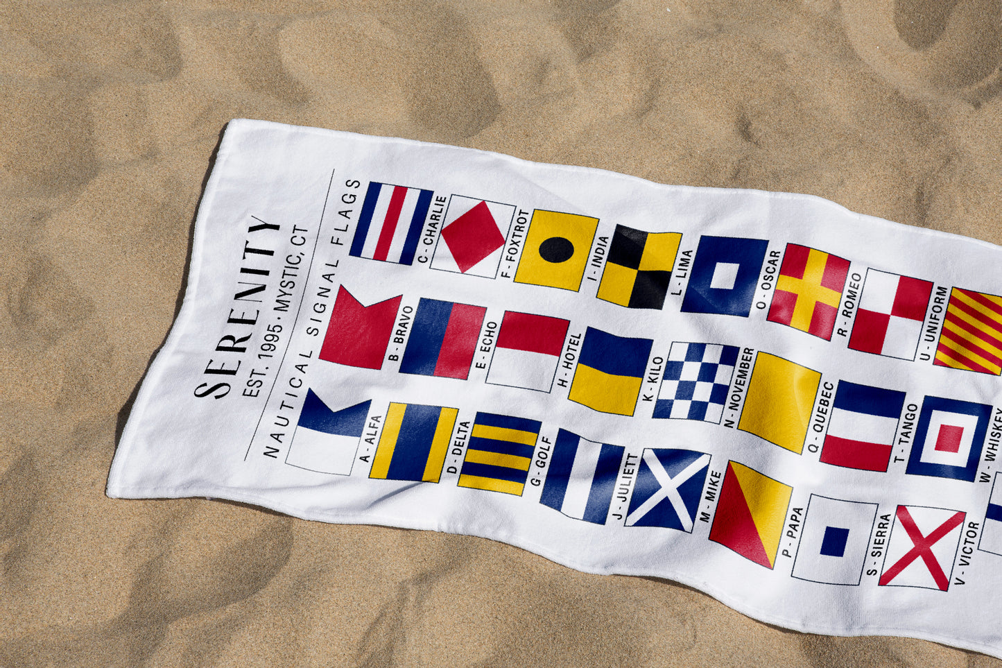 Custom Nautical Signal Flag Towel