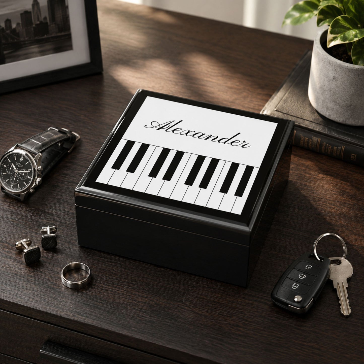 Personalized Piano Keepsake Box