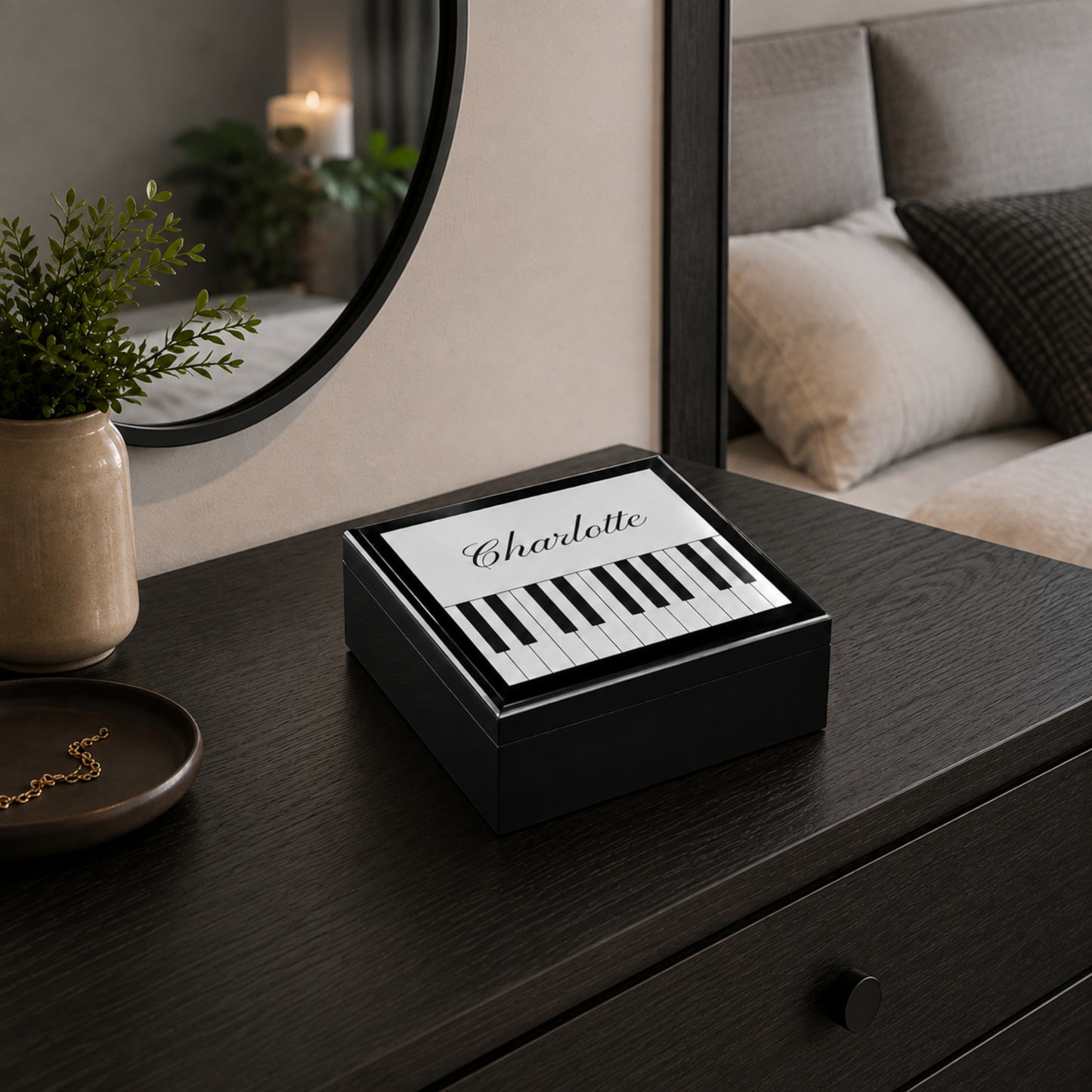 Personalized Piano Keepsake Box