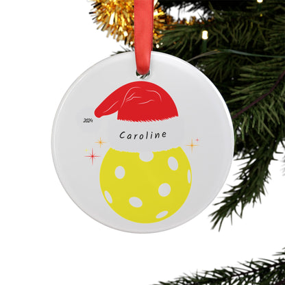 Personalized Pickleball Ornament