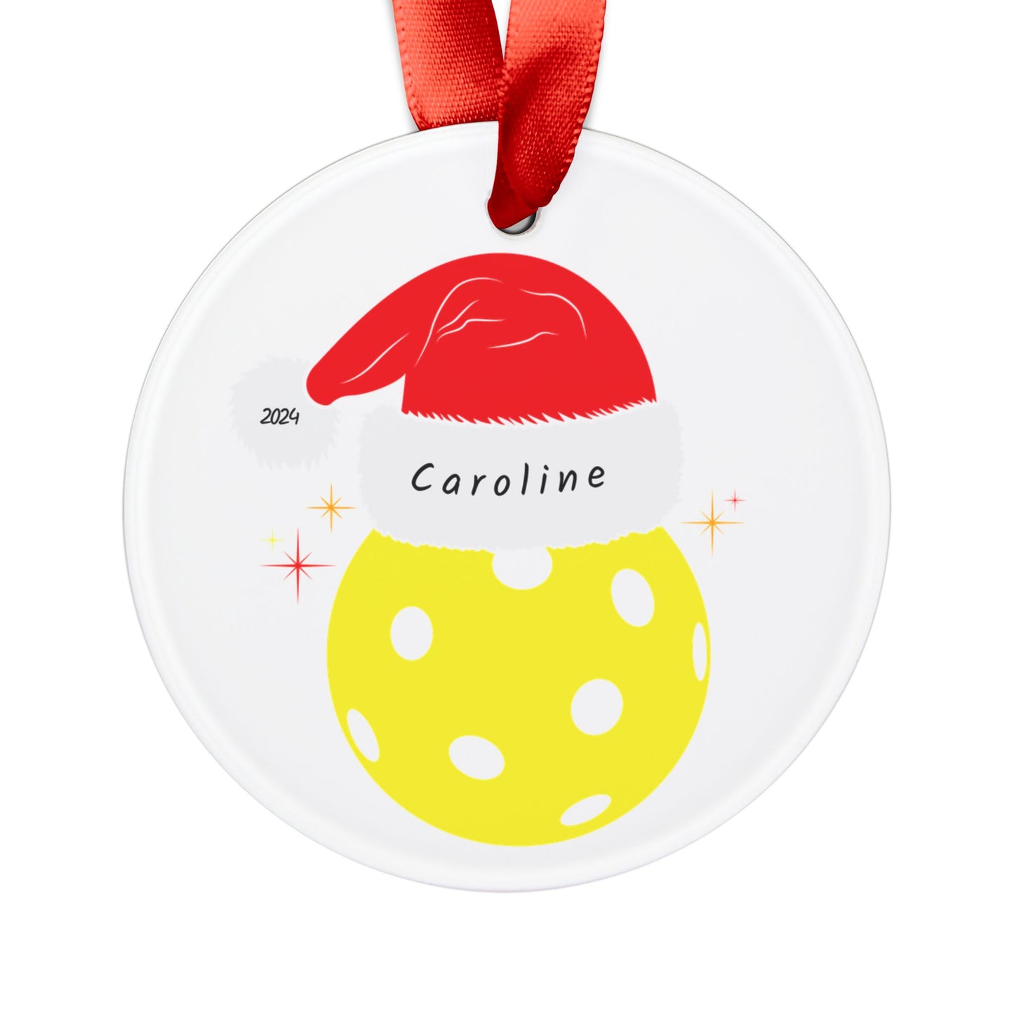 Personalized Pickleball Ornament