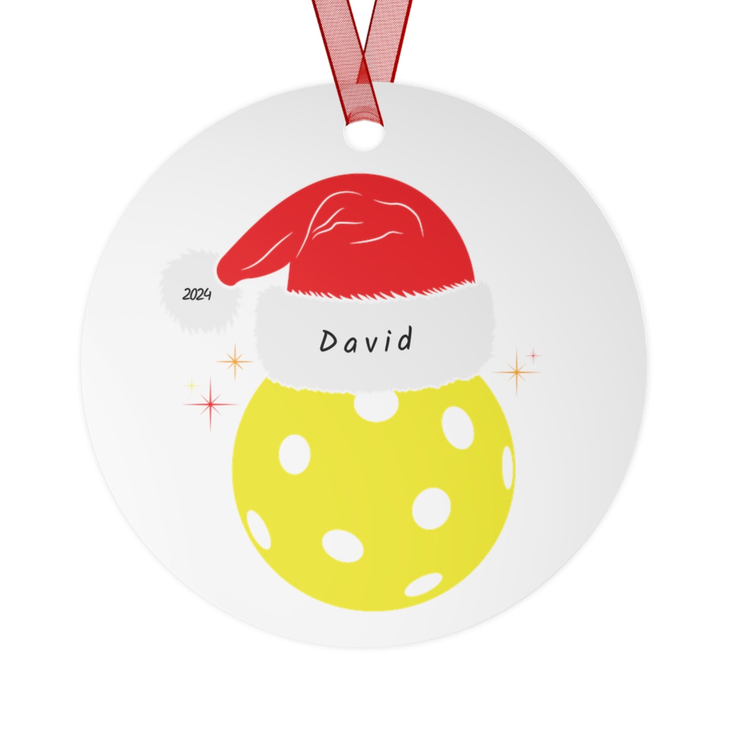 Personalized Pickleball Ornament