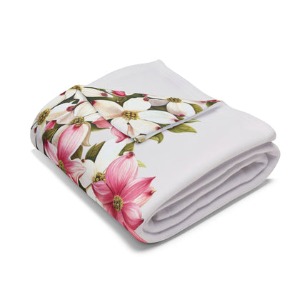 Floral Family Tree Blanket Personalized Family Keepsake