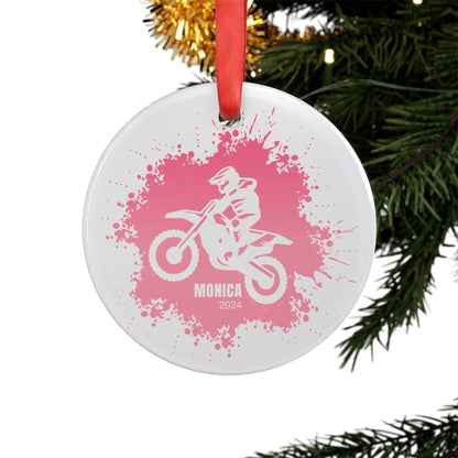 Personalized Dirtbike Christmas Ornament Dirt Bike Rider Gift Ideas