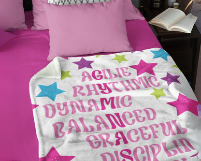 Gymnast Blanket Gymnastics Gift