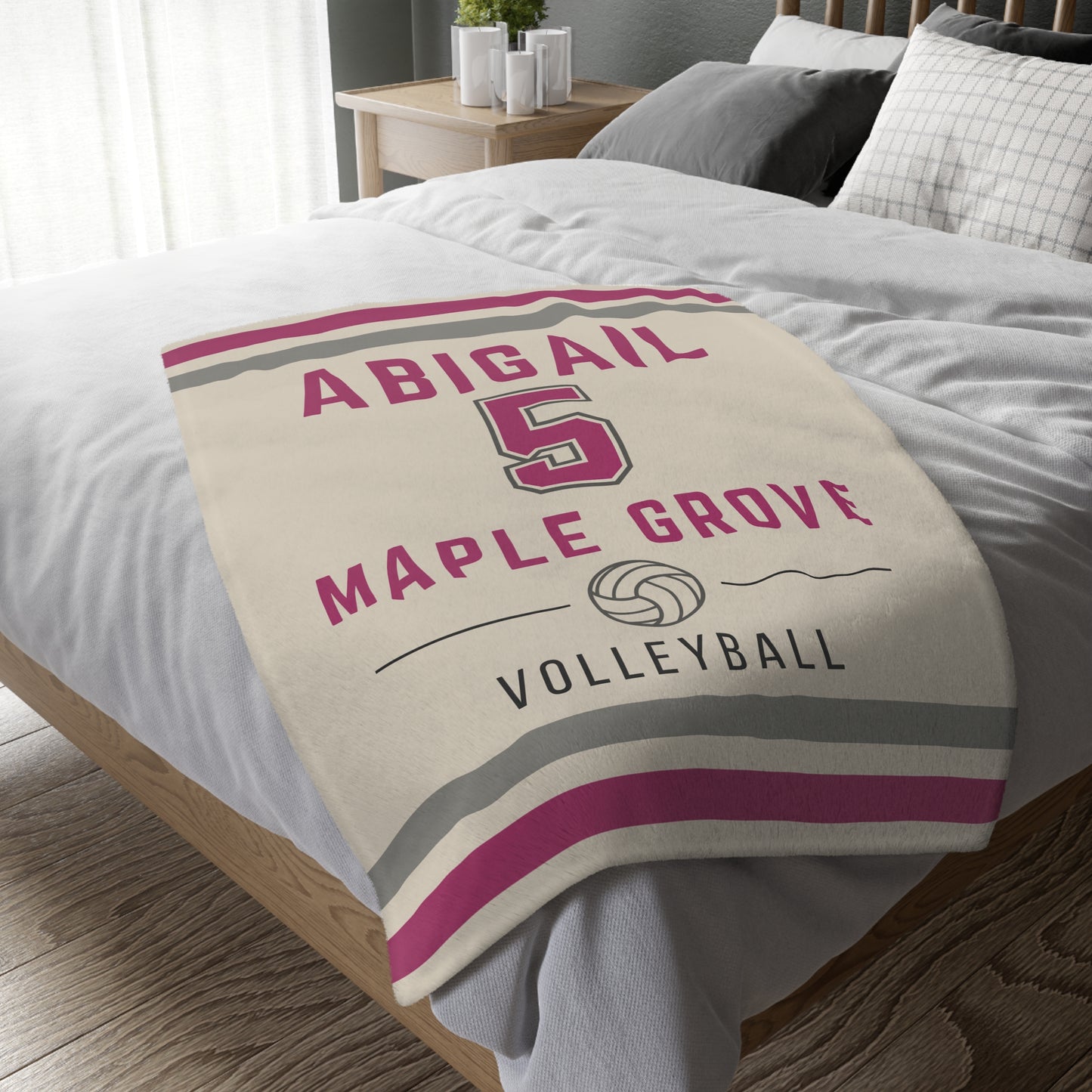 Personalized Volleyball Blanket