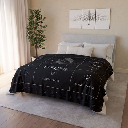 Pisces Zodiac Blanket