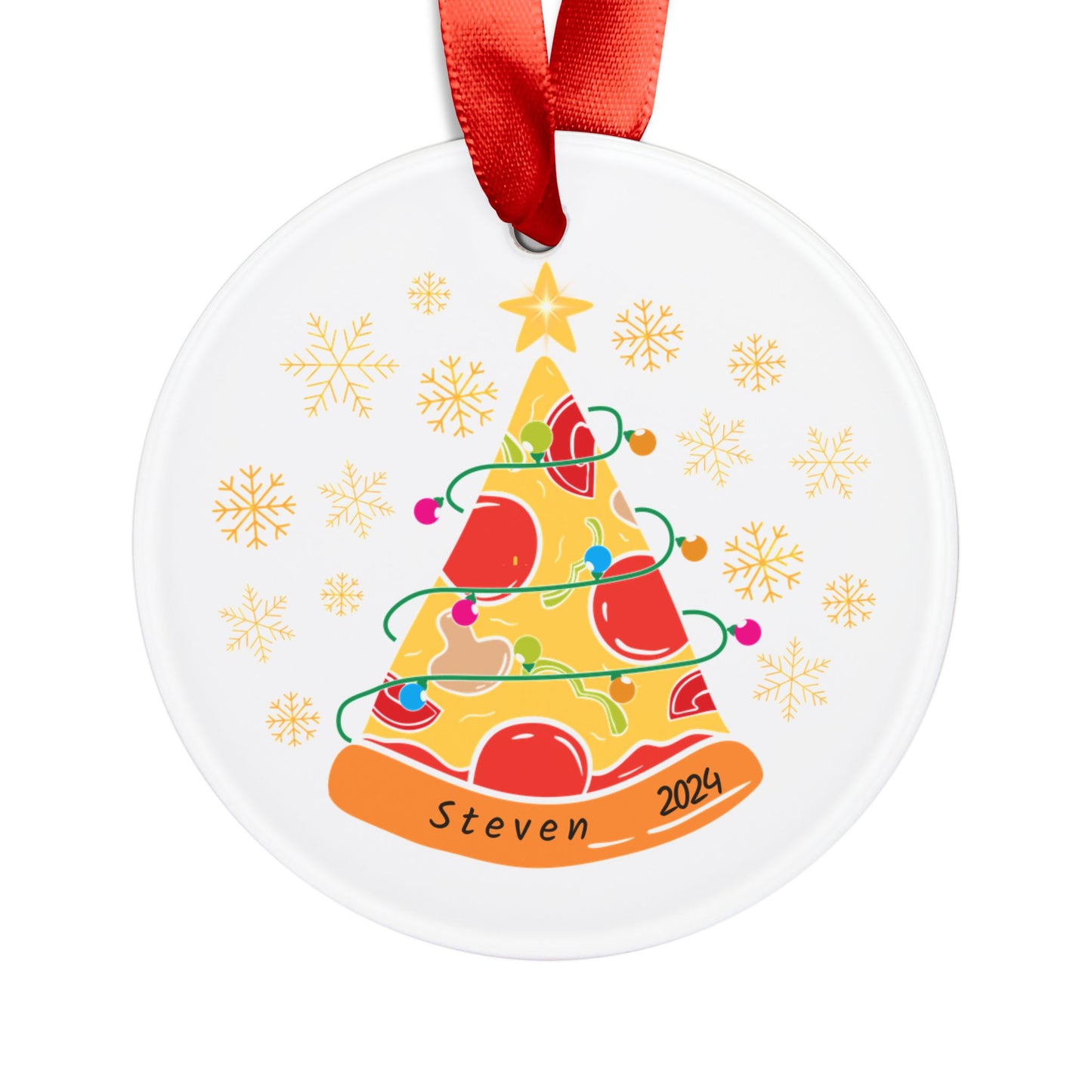 Personalized Pizza Ornament