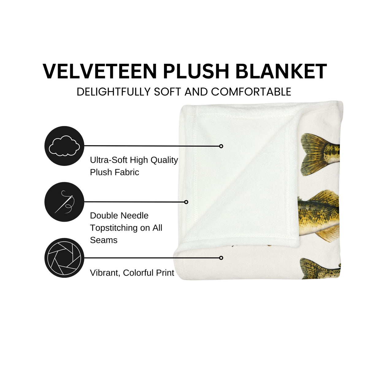 Personalized Freshwater Fishing Blanket
