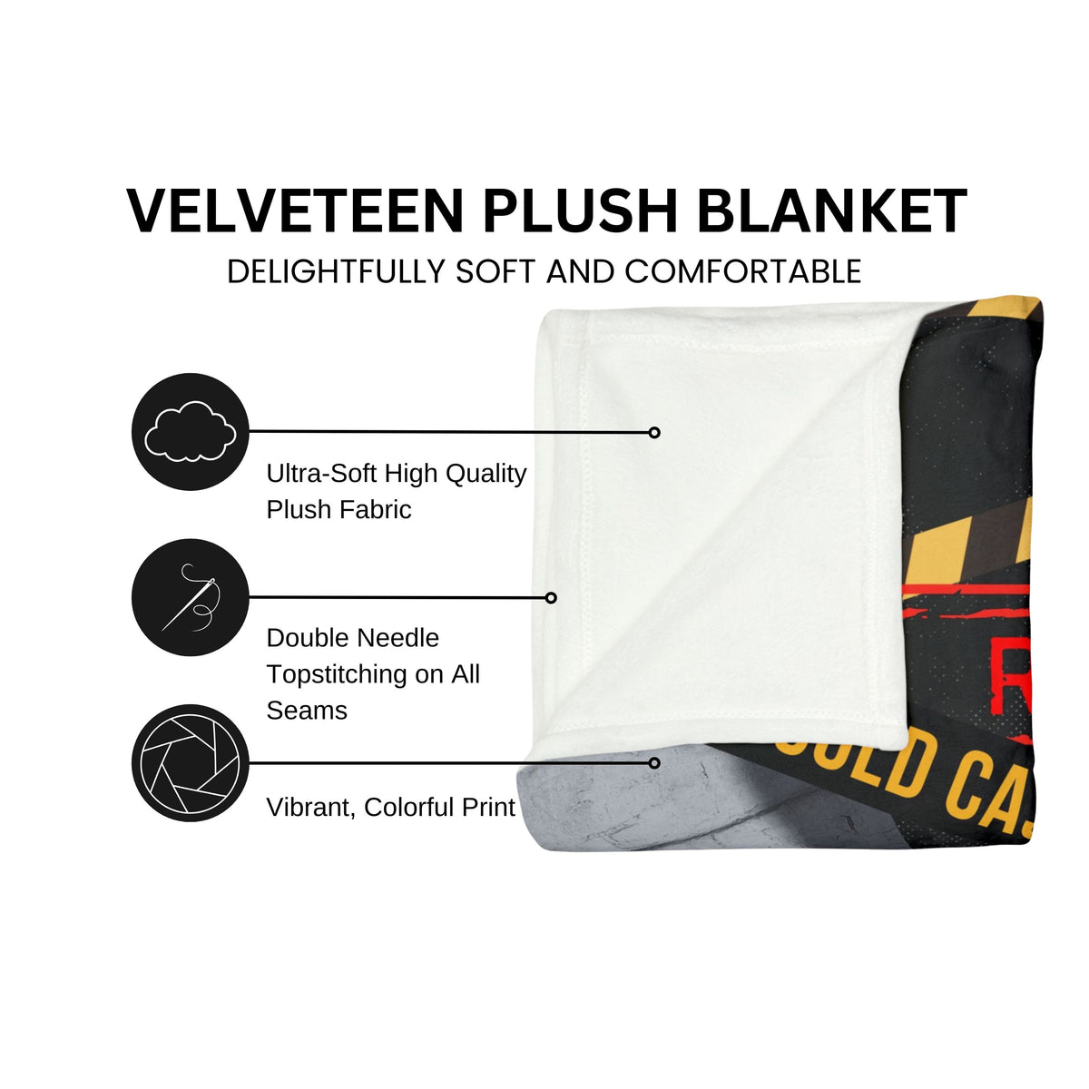 Personalized True Crime Blanket