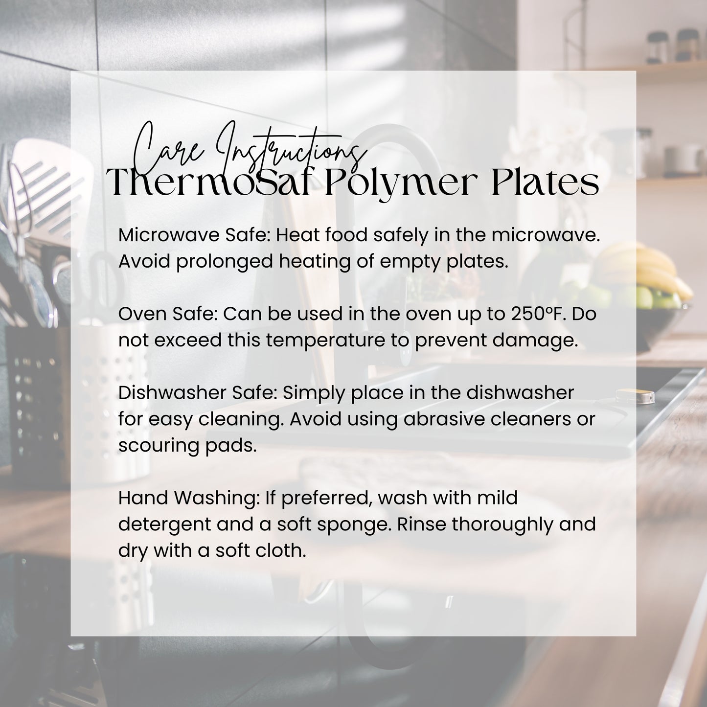 Thermosaf Polymer Floral Pumpkin Dinnerware