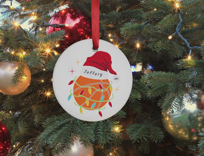 Basketball Ornament Personalized Custom Name Ornament