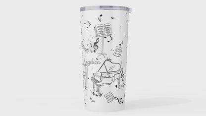 Personalized 20oz Piano Tumbler