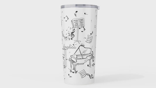 Personalized 20oz Piano Tumbler