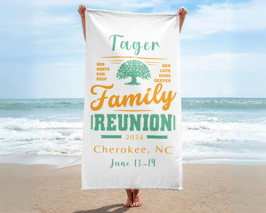 Personalized Beach Towel Family Reunion Gifts