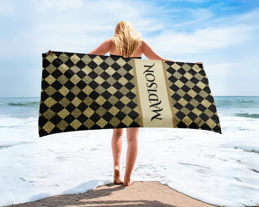 Summer Glamour Custom Beach Towel